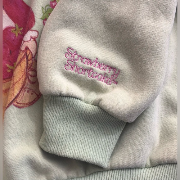 Dolls Kill Strawberry Shortcake Sweatshirt with lace & embroidery details. - Picture 12 of 16